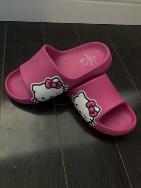 Hello Kitty Hot Pink Slide Sandals for Kids